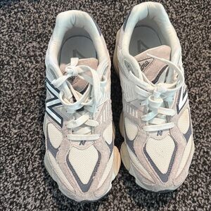 New Balance Women's Beige and Light Gray Sneakers
